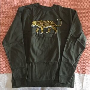 Cheetah Printed Sweatshirt